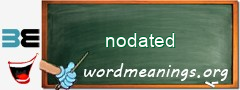 WordMeaning blackboard for nodated